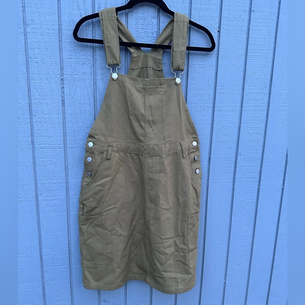 HYFVE Olive Green Overall Dress